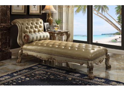 Chesterfield chaise longues leather sofa golden recliners Chesterfield sofa