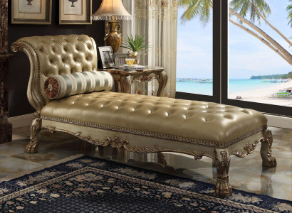 Chesterfield chaise longues leather sofa golden recliners Chesterfield sofa