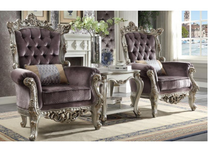 1-seater antique style armchair beige baroque wood throne royal armchair