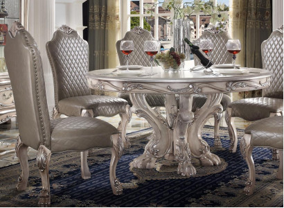 Round dining table baroque Italian furniture decor dining room tables