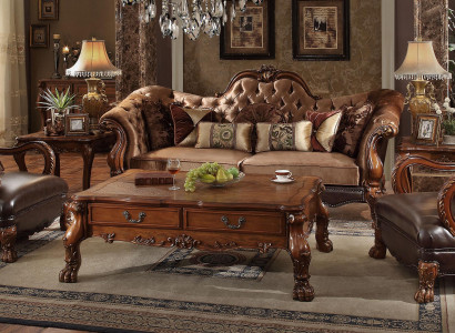 Design Sofa Set 3+1+1 Seater Coffee Table Side Table 6-Piece Living Room