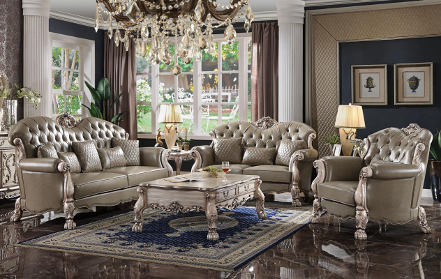 Baroque Chesterfield Sofa Set Classical Sofa Furniture Couch Set Sofas New