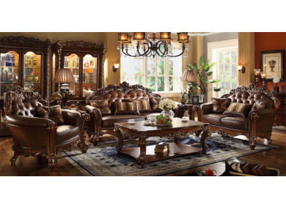 Classic furniture set, sofa set, couch, leather sofa, upholstered 321