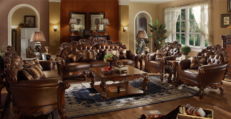 Sofa set 3+4 seat set design sofas upholstered couches leather 2-piece Chesterfield