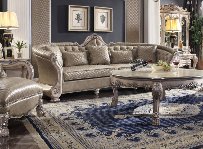 Sofa upholstery coffee table wood 4-piece luxury furniture sofa set couch sofas set