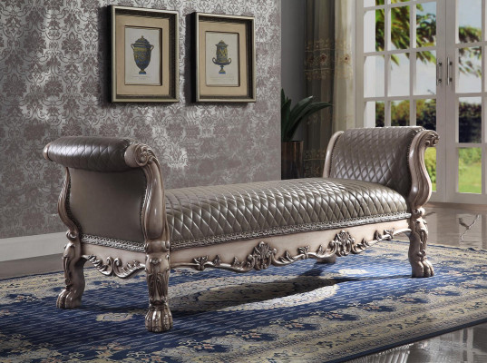 Stool Sofa Pouf Upholstery Side Stool Footstool Ottoman Seat Bench Baroque New
