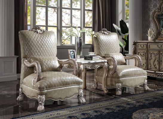 Armchair Hotel Upholstered Chairs Classic Single Seater Wood Leather Living Room Baroque