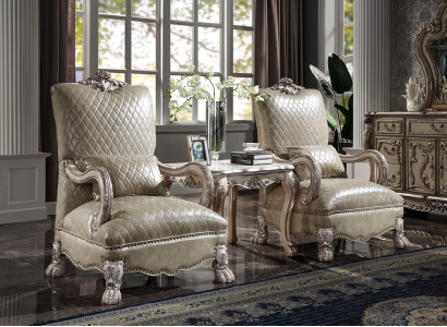 Armchair Hotel Upholstered Chairs Classic Single Seater Wood Leather Living Room Baroque