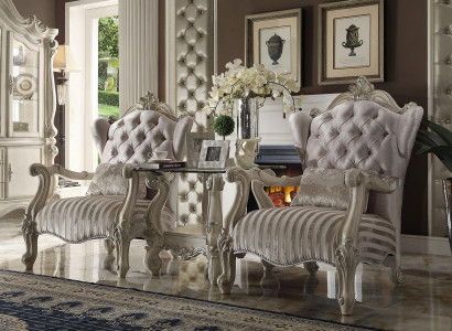 Classic Armchair TV Sofa 1-Seat Couch Designer Fabric Upholstery