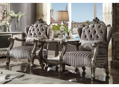 Textile armchair 1-seater sofa upholstery sofas classic design luxury baroque