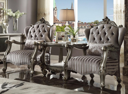 Textile armchair 1-seater sofa upholstery sofas classic design luxury baroque