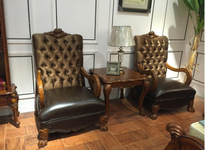 Leather Lounge New Chesterfield Armchair Designer Chair Relax Upholstery Fabric