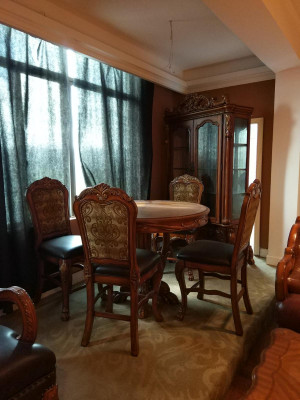 Round dining table, wood tables, round classic baroque rococo furniture new