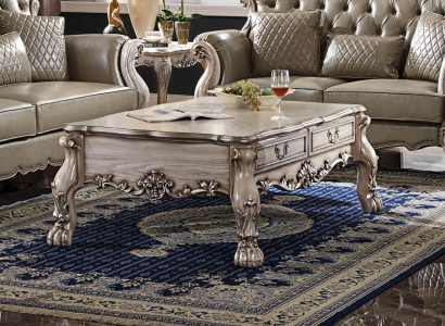 Coffee table sofa tables side table living room design beige wood baroque