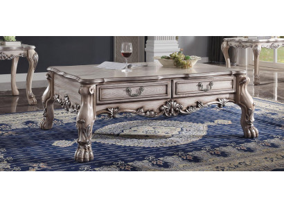 Coffee table side table wood sofa living room table baroque designer classic