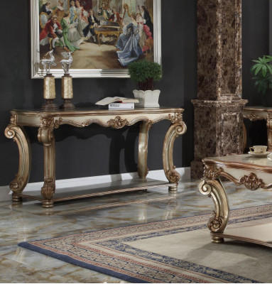 Baroque console table, sideboard, wall table, hallway table, classical wood 143cm new.