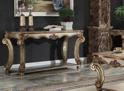 Baroque console table, sideboard, wall table, hallway table, classical wood 143cm new.