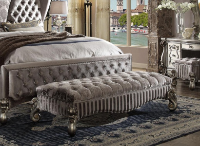 Designer leather fabric luxury Chesterfield footstool Ottoman Chesterfield
