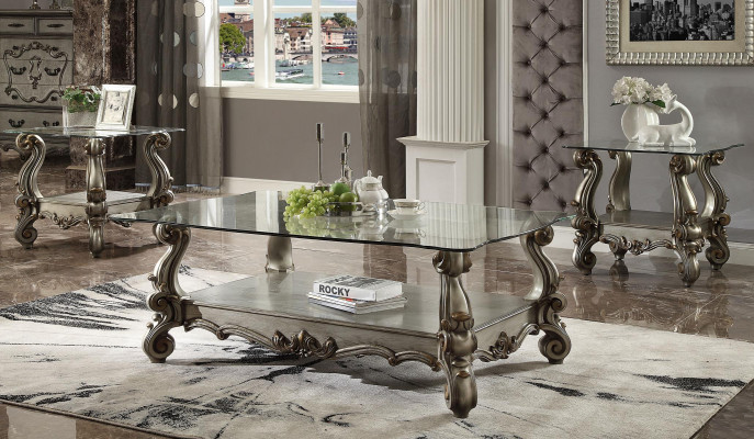 Noble designer coffee table side table sofa decoration living room table baroque