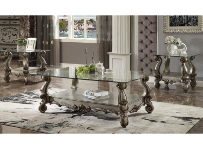 Noble designer coffee table side table sofa decoration living room table baroque
