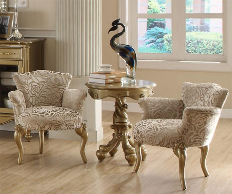 Round side table wooden table coffee table sofa living room design
