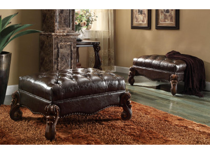 Footstool Ottoman Upholstered Stool Seating Stool Ottoman Stool Chesterfield Baroque