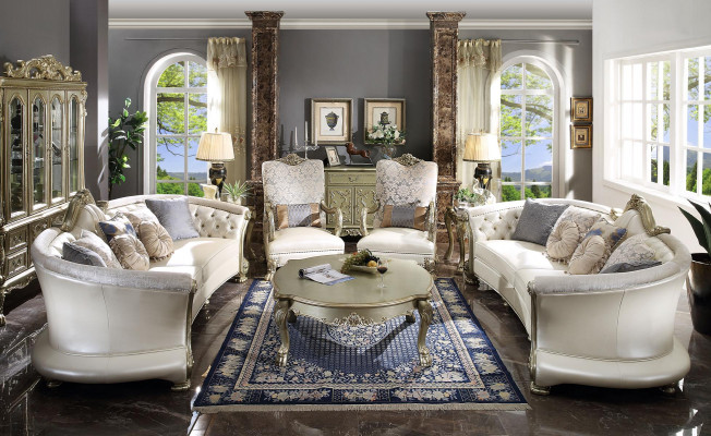 Luxury Chesterfield Sofa Set 4+4+1+1 Seater with Coffee Table Furniture Couch