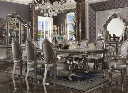 Dining room set ensemble table 8x chair dresser mirror baroque new 11-piece.