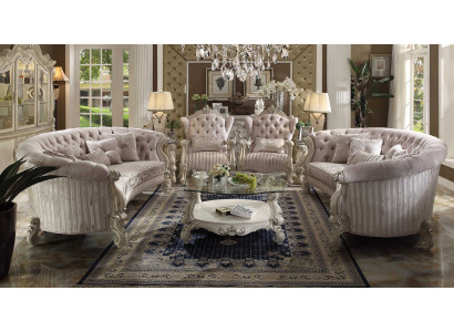 Baroque upholstered sofa set seating living landscape sofa cushion ensemble sofas 4-piece set.