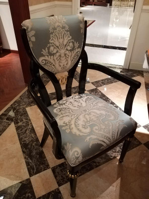 Noble designer chair set 6 x armchairs chairs baroque rococo antique style