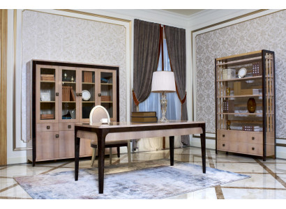 Office Set Furniture Desk Table Cabinet Shelf Complete 4-piece