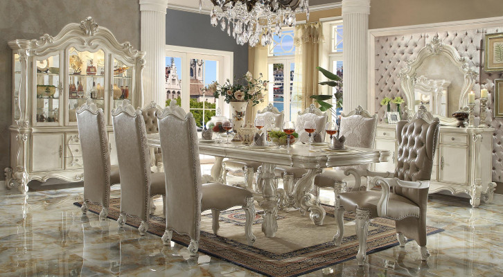 Baroque Style Dining Room Set Luxurious Dining Table 8x Chairs Sideboard Mirror