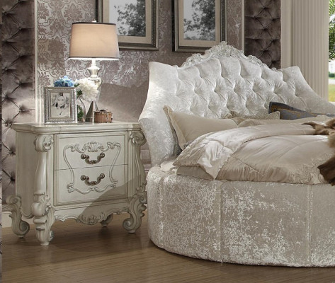 Design bedside table side table console tables furniture wood baroque rococo new