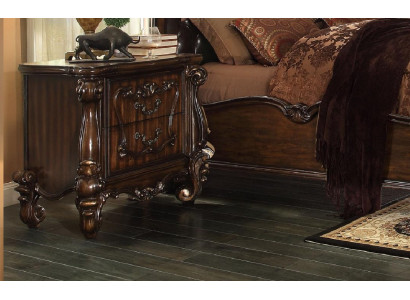 Classic bedside cabinet nightstand solid console shelf bedroom wood new