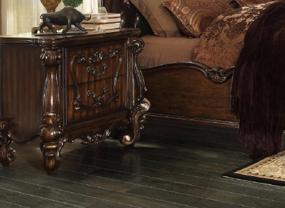 Classic bedside cabinet nightstand solid console shelf bedroom wood new