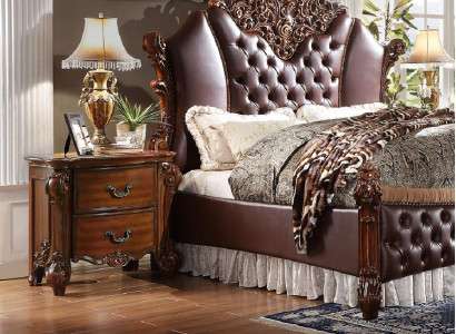 Baroque Rococo Nightstand Wooden Night Cabinet Dresser Side Table Night Console New