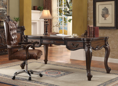 Executive chair, chair, classic chair, office swivel chair, leather, wood, baroque.