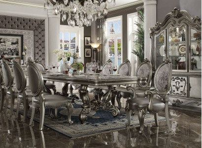 Dining room set Baroque Rococo table 10x chairs sideboard dresser 13-piece.
