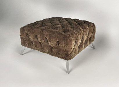 Footstool Ottoman Pouf Chesterfield Stool Upholstered Ottoman Design Velvet