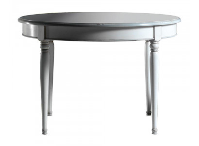 Round dining table dining room tables furniture decor wooden table white Italy