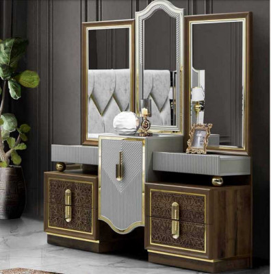 Modern design dressing table with mirror bedroom new luxury