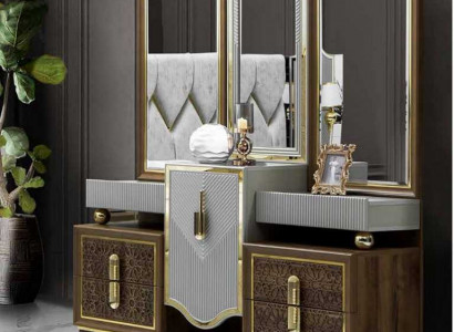 Modern design dressing table with mirror bedroom new luxury