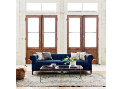 Chesterfield sofa couch upholstery leather fabric couches upholstered suite 4-seater