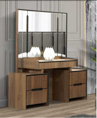 Elegant dressing table with mirror luxury furniture in the bedroom new