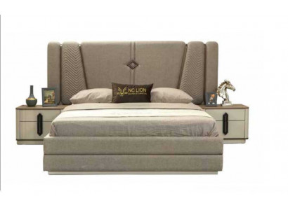 Bed Nightstand 3-piece Bedroom Set Stylish Design Modern Luxury Beds
