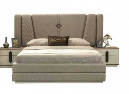 Bed Nightstand 3-piece Bedroom Set Stylish Design Modern Luxury Beds
