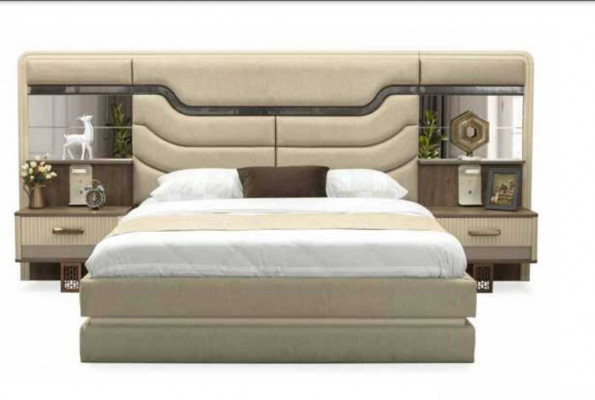 Furniture Beds Luxury Bed 2x Nightstands 3-Piece Bedroom Set Design
