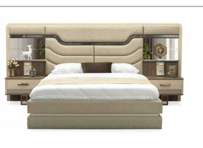 Furniture Beds Luxury Bed 2x Nightstands 3-Piece Bedroom Set Design