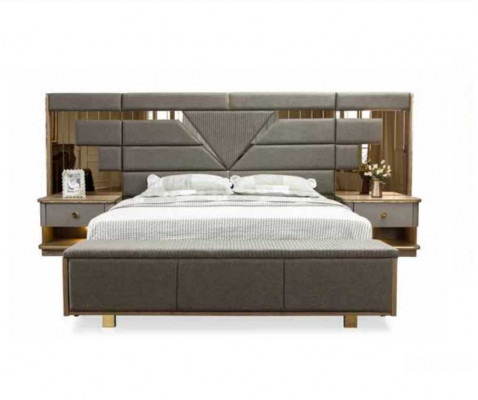 Bed Nightstand 3-piece Bedroom Set Design Modern Luxury Elegant Complete