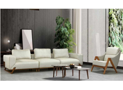 Sofa set 3+1 seater 3 armchairs upholstery fabric living room set 3-piece